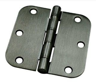 Deltana S35R515A Steel Hinge 3 1/2"x 3 1/2"x5/8" Radius US15A Pewter finish: Health & Personal Care