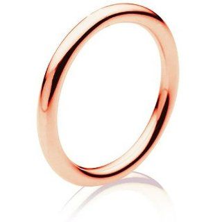 18K Rose Gold Men's Traditional Classic Wedding Band (1.5mm): Jewelry