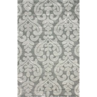 Nuloom Handmade Modern Damask Grey Rug (5 X 8)