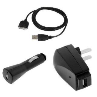 USB Data Cable + USB Auto Car Adapter + USB Home Travel Charger Adaptor for Sandisk Sansa e200, e250, e260, e270, e280, e200R, e250R, e260R, e270R, e280R, C200, Sansa View Computers & Accessories