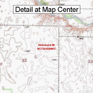 USGS Topographic Quadrangle Map   Richmond NE, South Dakota (Folded/Waterproof) : Outdoor Recreation Topographic Maps : Sports & Outdoors