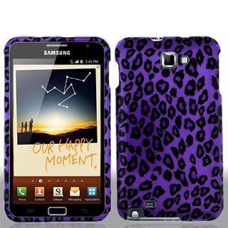 Purple Leopard Hard Cover Case for Samsung Galaxy Note N7000 SGH I717 SGH T879: Cell Phones & Accessories