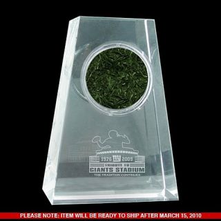 Giants Stadium Paperweight with Game Field Turf by Steiner Sports