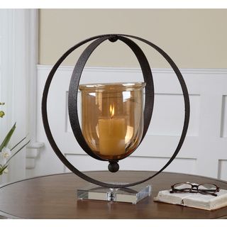 Charon Rust Bronze Candle Holder