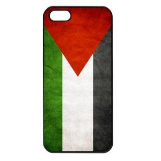 Palestine Flag Grunge Style Black Hard Plastic Case for Apple Iphone 5: Cell Phones & Accessories