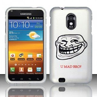 Silver Meme Hard Cover Case for Samsung Galaxy S2 S II Sprint Boost Virgin SPH D710 Epic Touch 4G: Cell Phones & Accessories