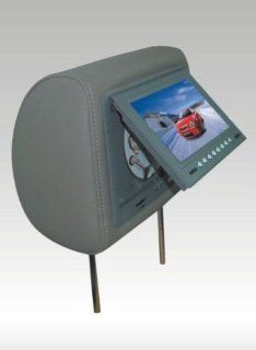 Tview T718DVPL Grey Headrests with 7 Tft Car Monitors & DVD/CD/MP3/DIVX Plarer Built in " : Vehicle Headrest Video : Car Electronics