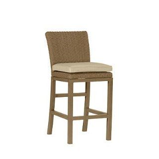 Rustic Counter Height Outdoor Bar Stool with Cushion (24" seat)   Frontgate, Patio Furniture : Home And Garden Products : Patio, Lawn & Garden