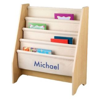 Kidkraft Kids Bookcase: Kidkraft Natural Sling Bookshelf   Blue Michael