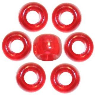 720 Christmas Red Transparent Pony Beads: Toys & Games
