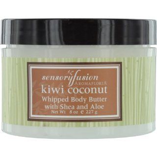 SENSORY FUSION KIWI COCONUT by Aromafloria BODY BUTTER WITH SHEA AND ALOE 8 OZ for UNISEX : Scented Oils : Beauty