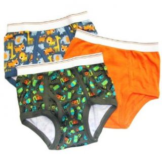 Carter's Boys 2 7 Trucks and Animals 3 Pack Briefs, Multi, 4/5: Briefs Underwear: Clothing