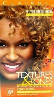Clairol Textures & Tones Hair Color   #6G Honey Blonde Kit (Pack of 2) : Beauty