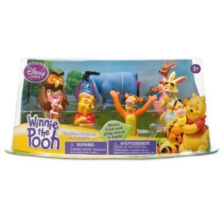 Disney Winnie the Pooh 3 1/2" Figure Play Set    7 Pc. (Pooh, Tigger, Eeyore, Piglet, Rabbit, Owl, Kanga with Roo): Toys & Games