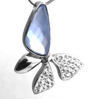 Love Necklace Pendant Sapphire & Cz Diamond Butterfly Pendant Necklaces for Women 316 Stainless Steel Necklaces for Men Charms Fashion Wedding Jewelry Pendants Unique Fashion Jewelry 50044 : Baby Teether Toys : Baby