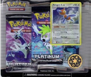 Pokemon Platinum Blister Pack: 2 Platinum Boosters, 1 Crystal Guardian Booster, 1 Coin & 1 PORYGON Z LV56 Limited Edition Promo Card!: Toys & Games