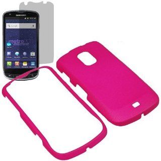 BW Hard Shield Shell Cover Snap On Case for MetroPCS Samsung Galaxy S Lightray 4G R940 + Fitted Screen Protector  Pink: Cell Phones & Accessories