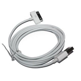 10 Pack 2M 6ft Colorful USB Sync Data Charging Cable Cord for iPhone 4 4S iPad 2 (White): Cell Phones & Accessories
