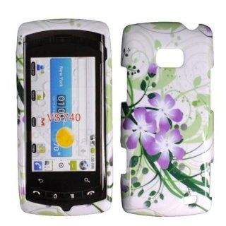 Green Lily Hard Case Cover for LG Ally VS740 Apex US740: Cell Phones & Accessories