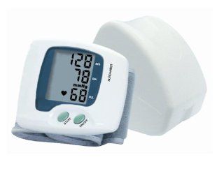 Anova Medical AM 741 Automatic Digital Wrist Cuff Blood Pressure Monitor with Large Lcd Display, White: Health & Personal Care