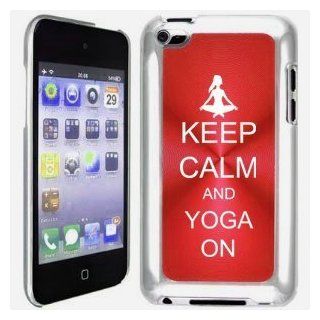 Apple iPod Touch 4 4G 4th Generation Red B2195 Hard Back Case Cover Keep Calm and Yoga On: Cell Phones & Accessories