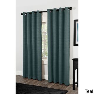 Amalgamated Textiles Inc. Raw Silk Thermal Insulated Grommet Top 84 Inch Curtain Panel Pair Green Size 54 x 84