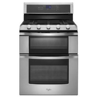 Whirlpool WGG755S0BS 30" Stainless Steel Gas Sealed Burner Double Oven Range   Convection: Appliances