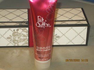 BATH & BODY WORKS * SIGNATURE COLLECTION ** PINK CHIFFON ** SHIMMER BODY CREAM : Body Gels And Creams : Beauty