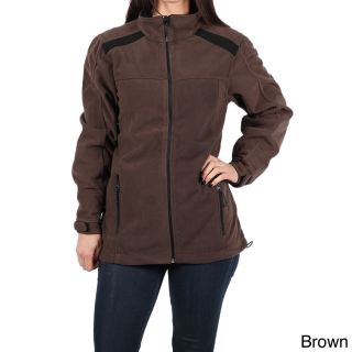 Rivers End Rivers End Womens Missy Bonded Fleece Jacket Brown Size S (4 : 6)