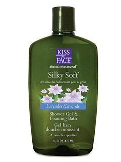 Kiss My Face Silky Soft Lavender Shower Gel & Foaming Bath 16Fl Oz. : Bath And Shower Gels : Beauty