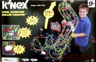 K'NEX Steel Scorpion Roller Coaster Toys & Games