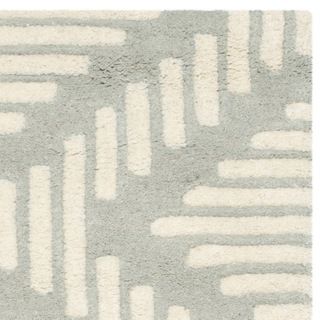 Safavieh Handmade Moroccan Chatham Gray/ Ivory Geometric Wool Rug (23 X 7)