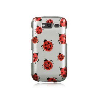 Silver Ladybug Bling Gem Jeweled Crystal Cover Case for Samsung Galaxy S Blaze 4G SGH T769 Cell Phones & Accessories