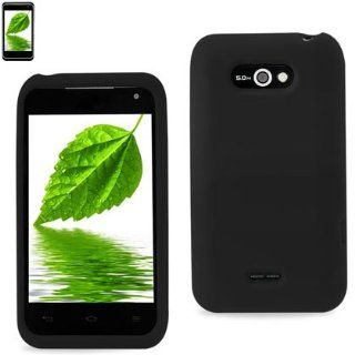 LG MOTION 4G MS770 BLACK PREMIUM SILICONE SKIN COVER CASE SLC10 LMGS770BK: Cell Phones & Accessories