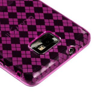 Asmyna ASAMI777CASKCA063 Argyle Slim and Durable Protective Cover for Samsung Galaxy S II/SGH i777   1 Pack   Retail Packaging   Hot Pink: Cell Phones & Accessories