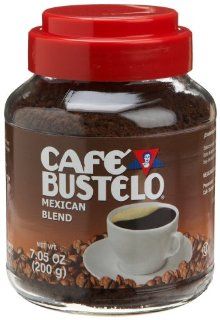 Cafe Bustelo Mexican Blend Instant Coffee, 7.05 Ounce Glass Jars (Pack of 4)  Grocery & Gourmet Food