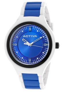 Activa AA200 010  Watches,Blue Dial White & Blue Plastic, Casual Activa Quartz Watches