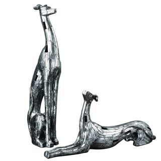 Resting Greyhounds Figurines (set Of 2)