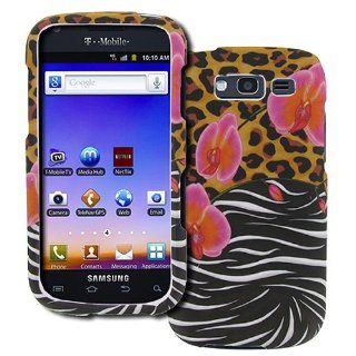 Pink Orange Black White Zebra Flower Hard Case Cover for Samsung Galaxy S Blaze 4G SGH T769: Cell Phones & Accessories