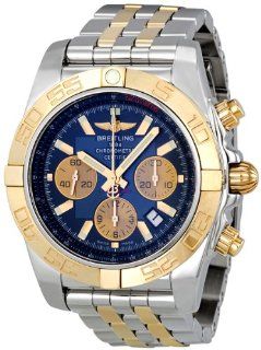 Breitling Chronomat 44 Blue Dial Steel and Gold Automatic Mens Watch CB011012 C790TT: Breitling: Watches
