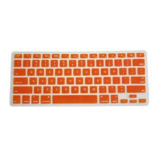 Colorful Silicone Keyboard Skin Protector Cover for MacBook Air MacBook Pro 13" 15" 17" (Orange): Computers & Accessories