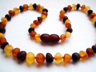The Art of CureTM *SAFETY KNOTTED* Raw Multicolored  Certified Baltic Amber Baby Teething Necklace   w/The Art of Cure Jewelry Pouch (SHIPS AND SOLD IN THE USA) : Baby Products : Baby