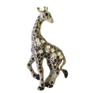 Antique Silverplated Giraffe Pin: Brooches And Pins: Jewelry