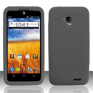 MystCase (TM) Rubber Silicon Skin Case Soft Gel Phone Cover for AT&T GoPhone ZTE Z998 (Black): Cell Phones & Accessories