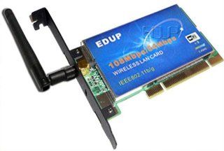 New EDUP EP 7601 802.11b 108Mbps PCI Wireless Lan Adapter: Computers & Accessories