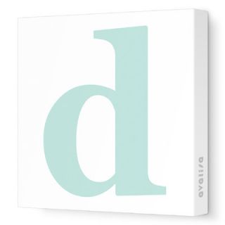 Avalisa Letter   Lower Case d Stretched Wall Art Lower Case d
