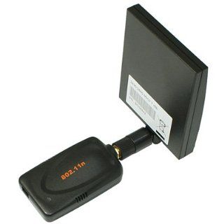 High Power 500mW 27dBm Wireless N 802.11n/g USB Network Adapter with 7dBi High Gain Panel Antenna: Computers & Accessories