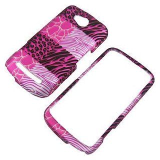 Pink Exotic Print Protector Case for MetroPCS Coolpad Quattro 4G: Cell Phones & Accessories