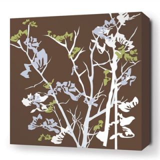 Inhabit Rhythm Ailanthus Stretched Graphic Art on Canvas in Chocolate AILC Si