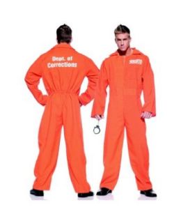Orange Prison Jumpsuit Costume: Adult Sized Costumes: Clothing